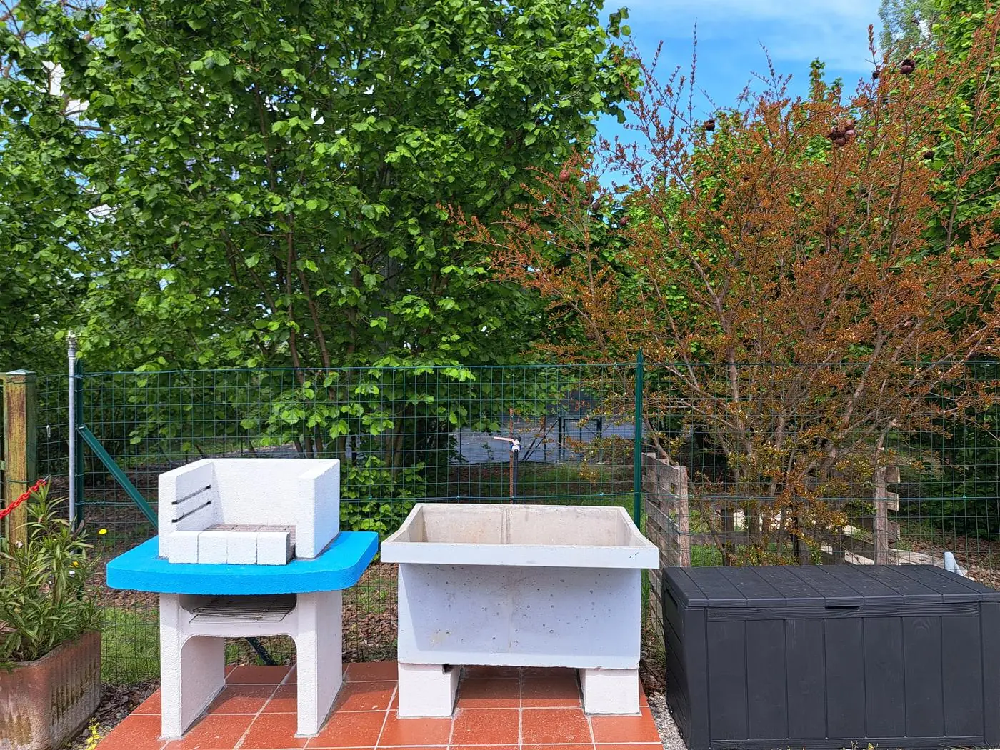 Brick barbecue in the Ciabot courtyard